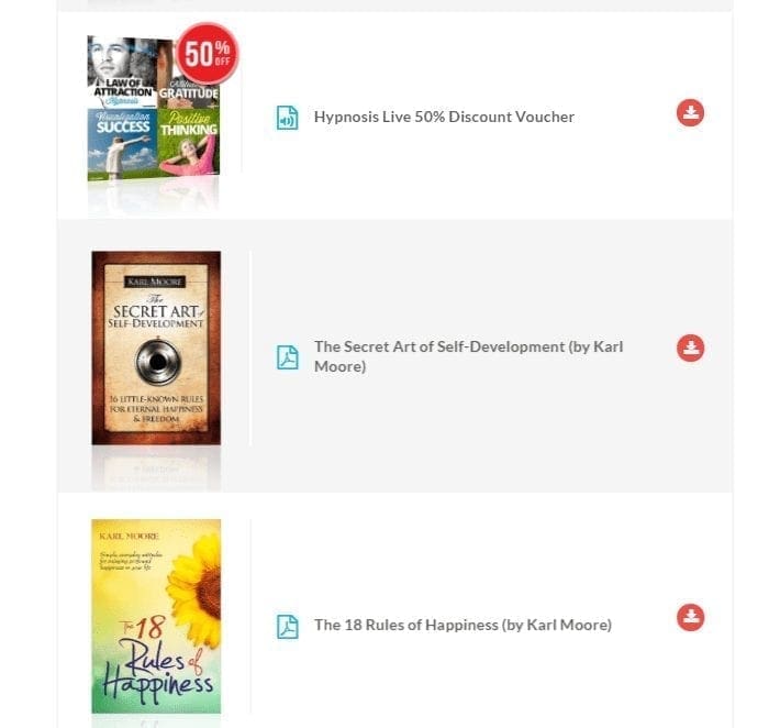 bonuses Hypnosis Bootcamp
