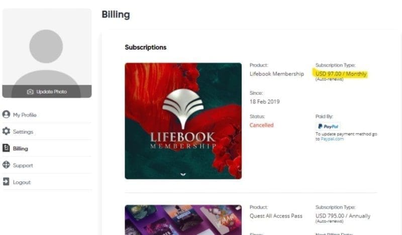 Lifebook Membership Cost