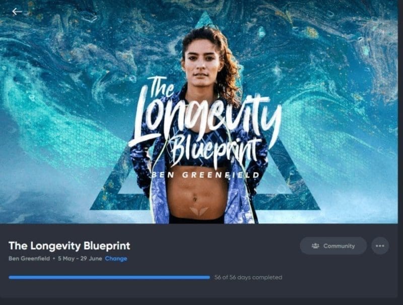 The longevity blueprint quest by Ben Greenfield screenshot of completion The longevity blueprint quest by Ben Greenfield screenshot of completion
