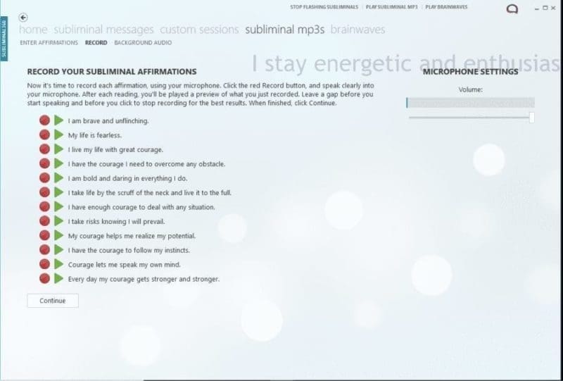 Record Affirmations With Subliminal Guru