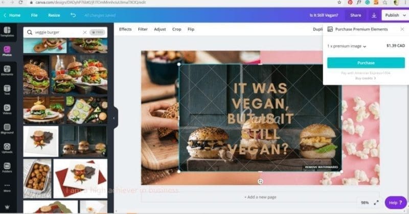 Blog post canva picture cost