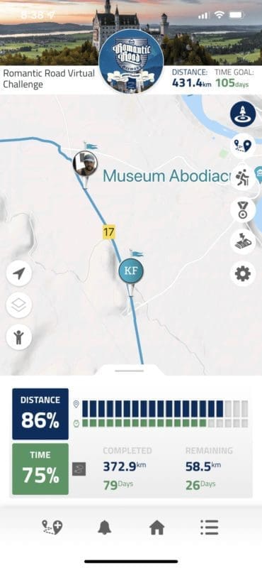 Conqueror App Distance