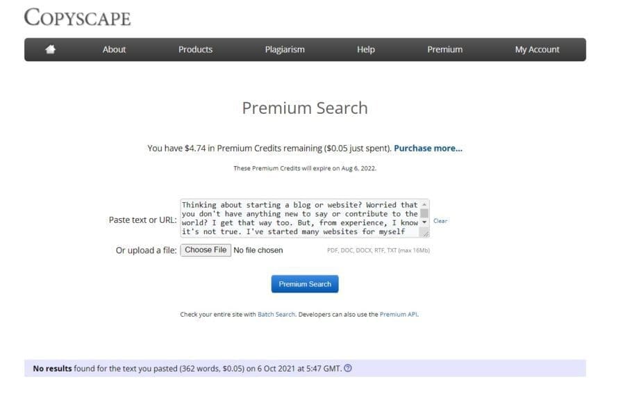 Be Original With Copyscape
