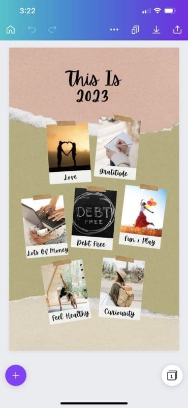 Canva App Download Vision BOard