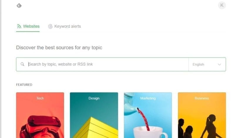 search feedly