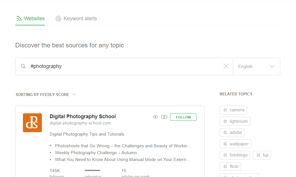 study with Feedly