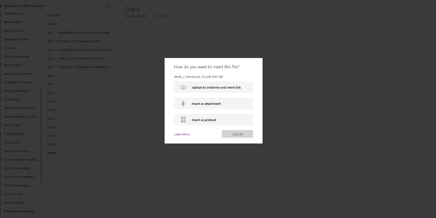 Insert Printout in OneNote