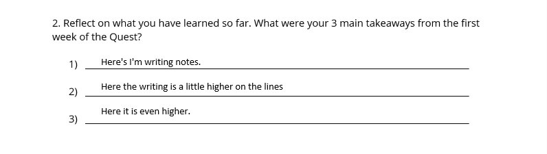 writing notes in OneNote